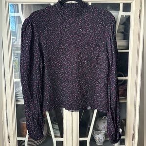 Wild Fable Floral Mock Turtleneck